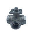 Stainless steel 304 316CF8 CF8M manual BSP NPT BSPT clamp 3pc ball valve High Platform